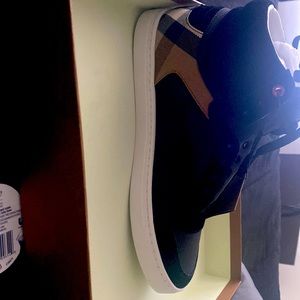 Burberry Reeth high sneaker/black mens size 10